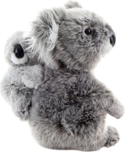 Pluchen koala met jong 25 cm