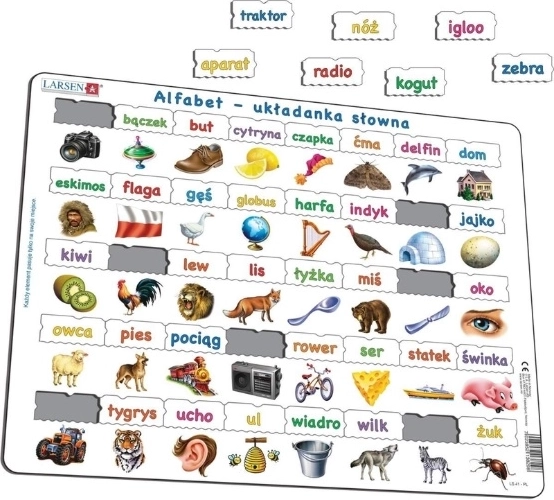 Larsen alfabet – woordpuzzel