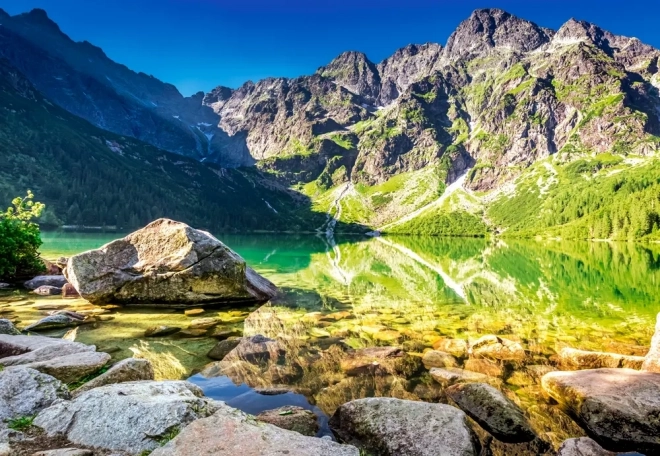 Puzzel 1500 stukjes Morskie Oko – zonsopgang, Tatra