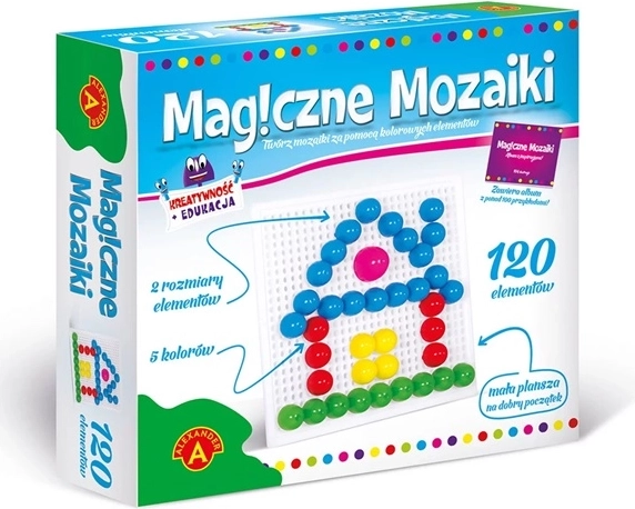 Magische mozaïeken – creatieve en educatieve set met 120 stukjes