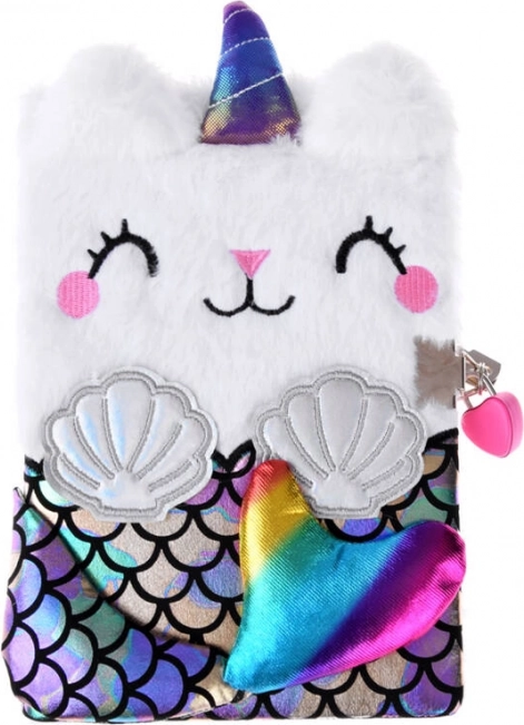 Dagboek met sleutel Kat Eenhoorn Zeemeermin