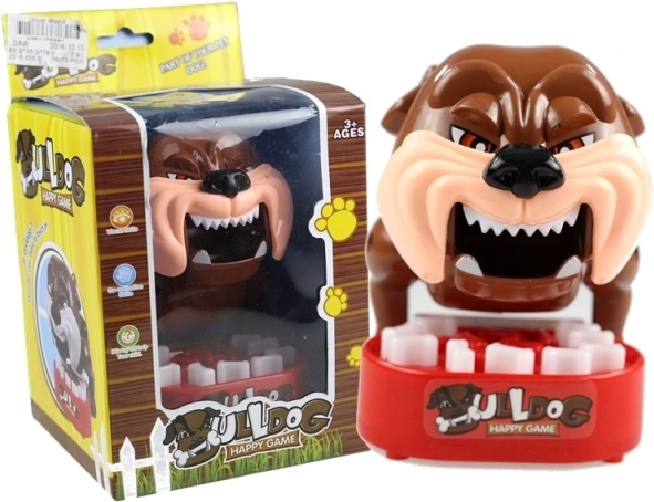 Behendigheidsspel bijtende buldog