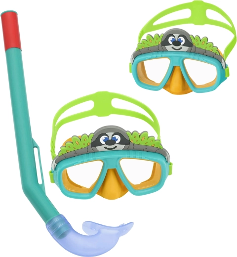 Bestway kinder snorkelset luiaard, turquoise