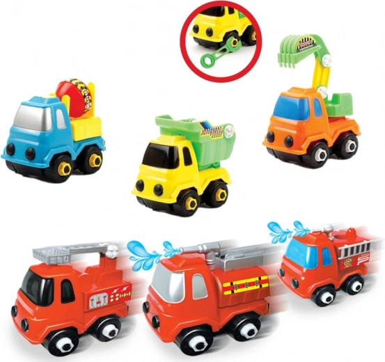 Set schroefbare auto’s 3 stuks