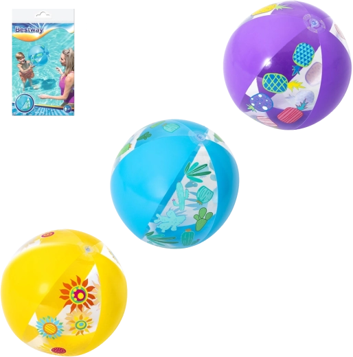 Opblaasbare strandbal BESTWAY 51 cm – tropische kleuren