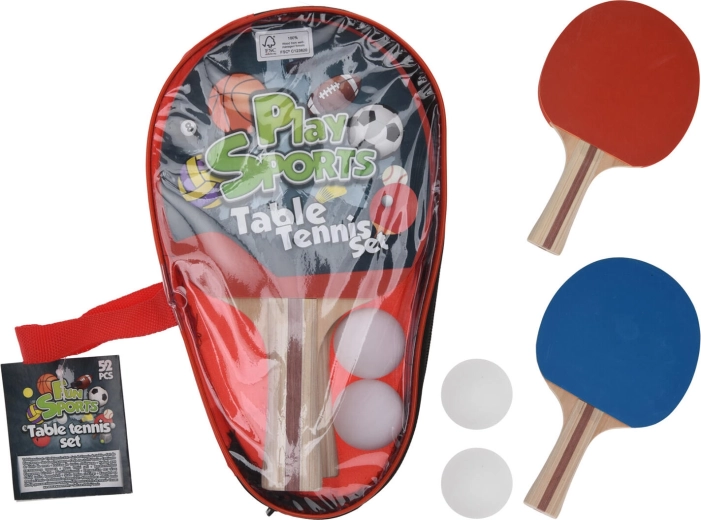 Tafeltenisset – 2 batjes en 2 ballen