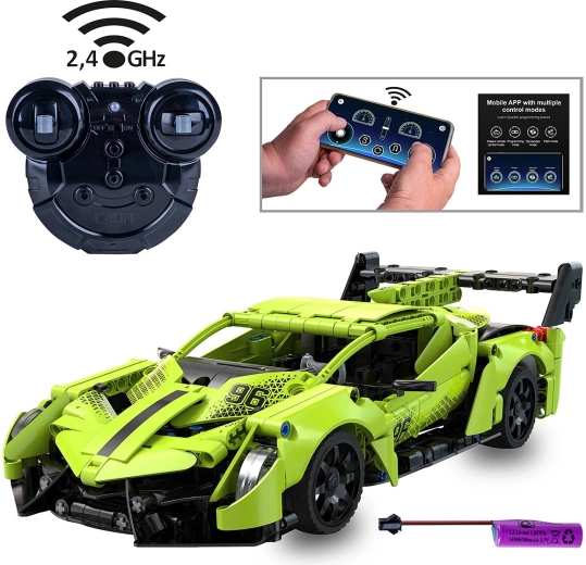 CaDA Phantom Ghost RC-stave模型 van een supercar 1:14 groen