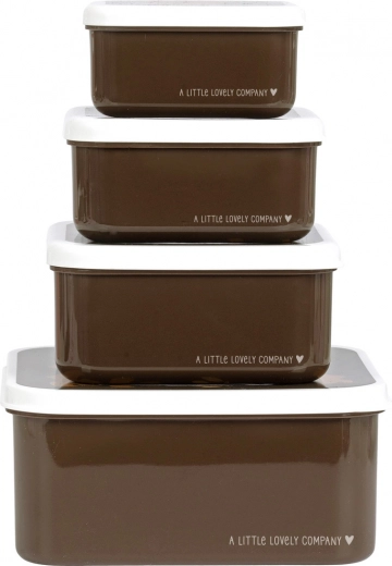 Set van vier snackdoosjes A Little Lovely Company – Beren