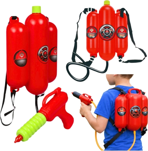 Brandweer waterrugzak met pistool voor kinderen