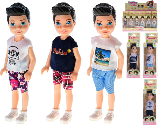 Modieus poppetje 14 cm – scharnierende plastic figuur voor creatief spel