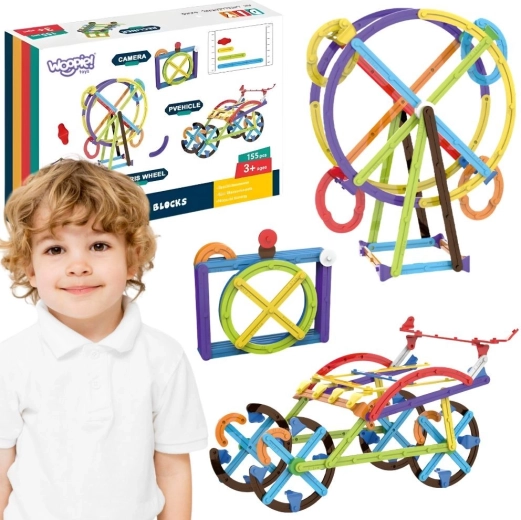 Woopie wiskundige 3D educatieve bouwset 155 onderdelen