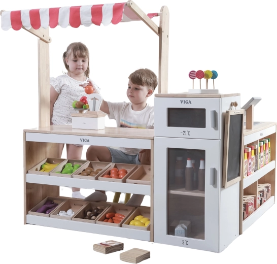 Viga houten supermarktstand XXL