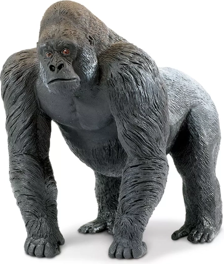 Safari Ltd. zilverrugmannetje gorilla - realistische figuur