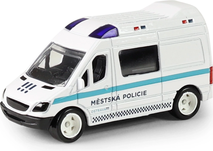 Metalen politiewagen Ostrava 7 cm