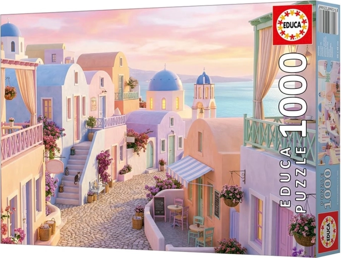 Puzzle EDUCA Santorini 1000 stukjes met lijm