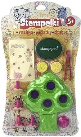 Kinderstempelset met boommotief