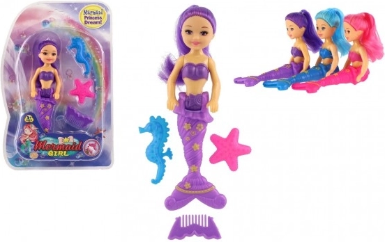 Zeemeermin pop met accessoires 15 cm
