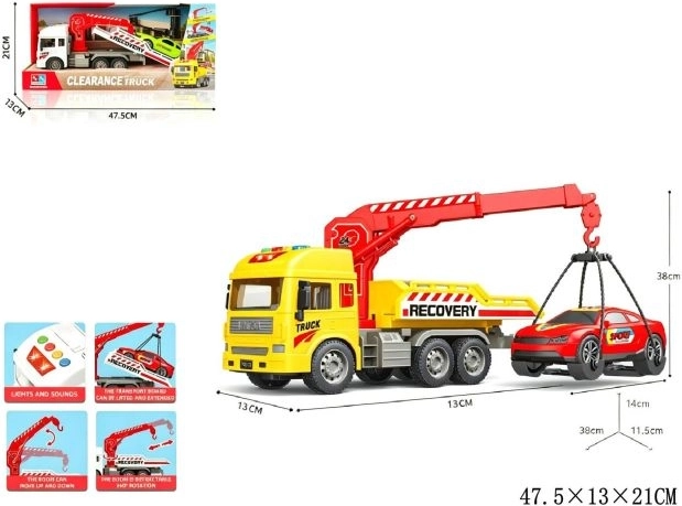 Takelwagen met licht en geluid