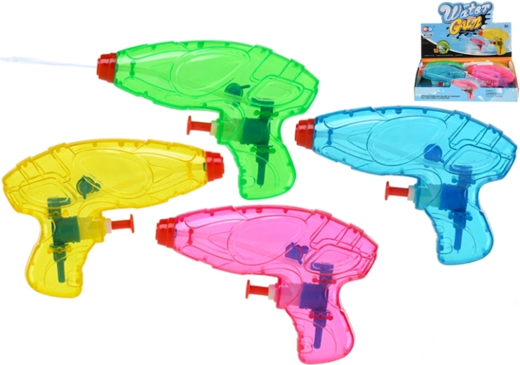 Waterpistool 12 cm – set van 12 stuks, 4 kleuren