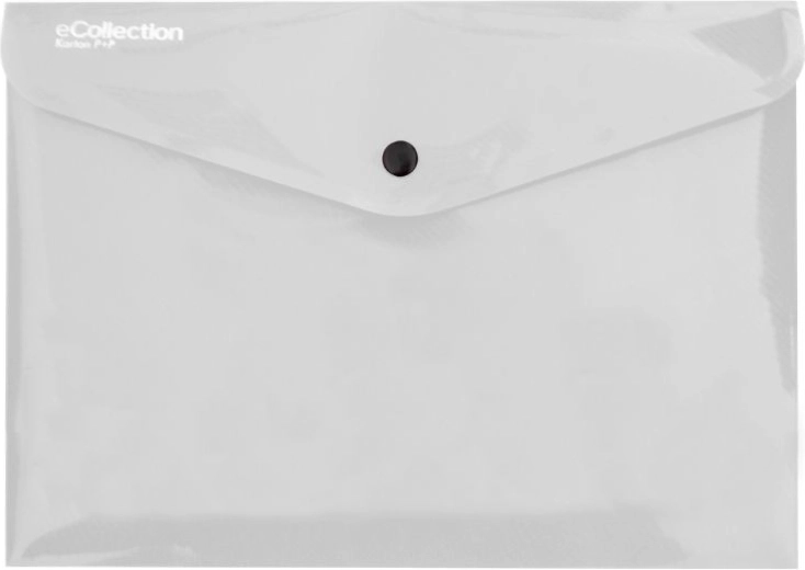 Documentenmap met drukknop A5 eCollection transparant