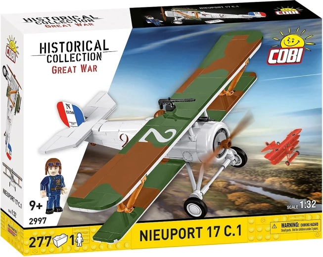 Bouwset vliegtuig Nieuport 17 C.1 – historische dubbeldekker 1:32 (277 onderdelen)