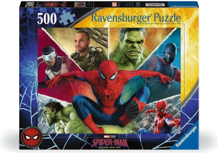 Ravensburger puzzel Spider-Man: een gloednieuwe dag 500 stukjes