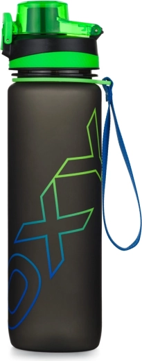 Tritan drinkfles OXY Life 1 l – zwart‑groen