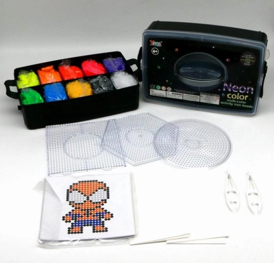 Fluorescerende strijkkralen 10.000 stuks