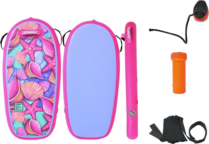 Opblaasbare bodyboard FunWater 110 cm – roze