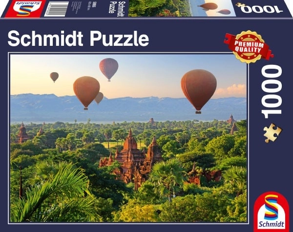 Puzzel heteluchtballonnen boven Mandalay 1000 stukjes
