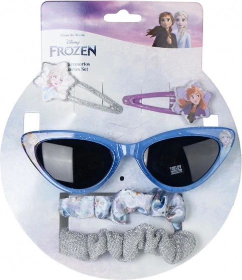 Set zonnebril, haarspeldjes, elastiekjes Frozen