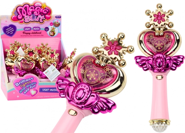 Prinsessen Toverstok Kleurrijke Lichten Geluiden Roze