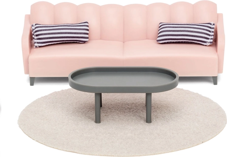 Lundby basic basisset woonkamermeubels voor een poppenhuis