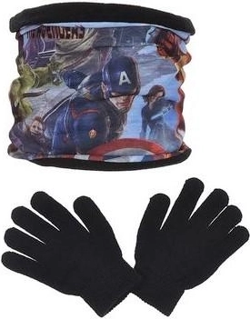 Nekwarmer en handschoenen Avengers