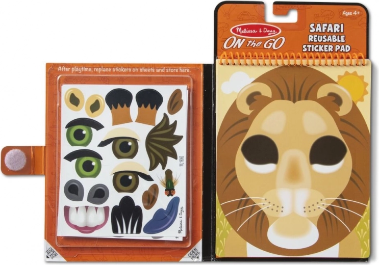 Hergebruikbare stickers safari-dieren