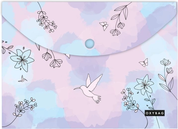 Documentenmap met drukknoop A4 Kolibrie