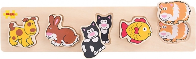 Houten inlegpuzzel huisdieren BIGJIGS