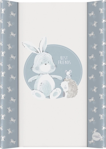 Ceba Baby aankleedkussen met harde plank Basic Friends 50 × 70 cm