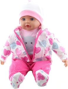 Babypop meisje met olifantje 50 cm