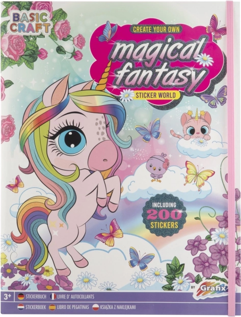 Magisch fantasyboek met stickers (200 stickers)