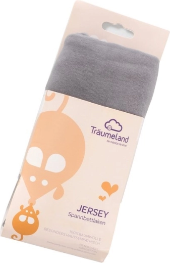 Träumeland jersey hoeslaken uni donkergrijs