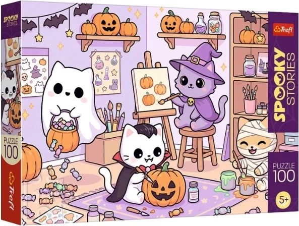 Puzzel 100 stukjes SpookyStories – Mała pracownia magii - 1 stuk