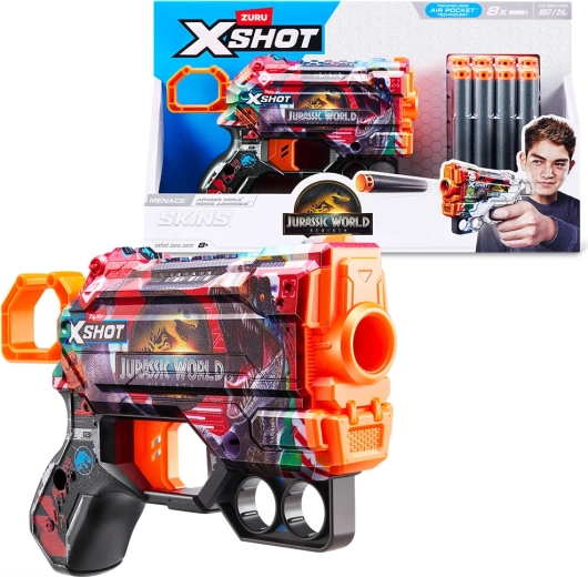 X-Shot Jurassic World Menace met 8 pijltjes