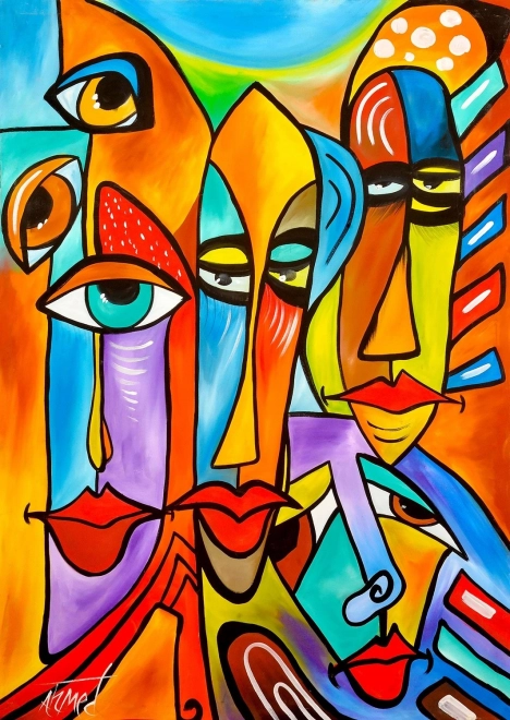 Puzzel Creatieve Gezichten Bico 1000 stukjes