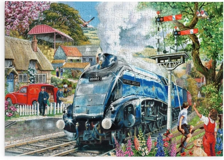 House of Puzzles Nachtelijke trein – puzzel met 500 extra grote puzzelstukjes