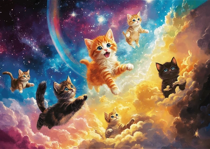 Puzzel Ruimtekatten 500 stukjes TREFL