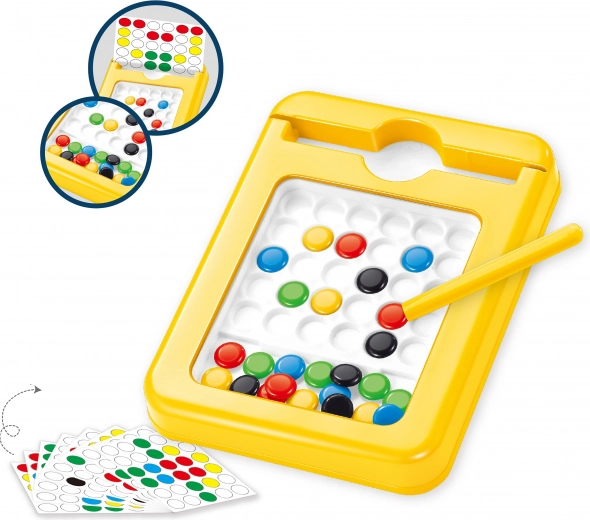 Tafel met kleurrijke magneten