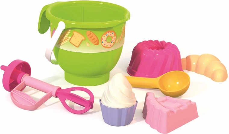 Androni zandset bakken met handklopper, 6-delig