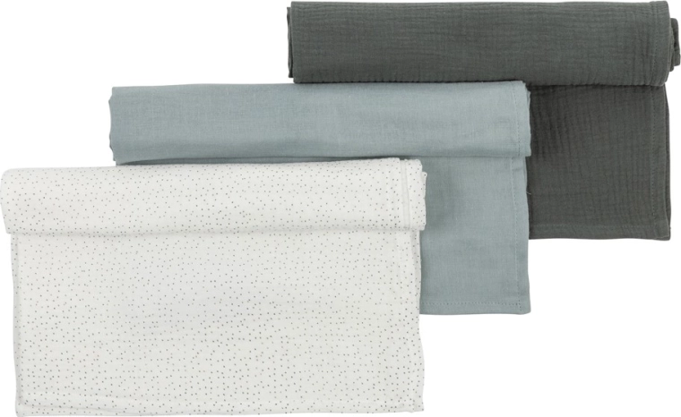 Nattou mousseline luiers 3 stuks 65 × 65 cm