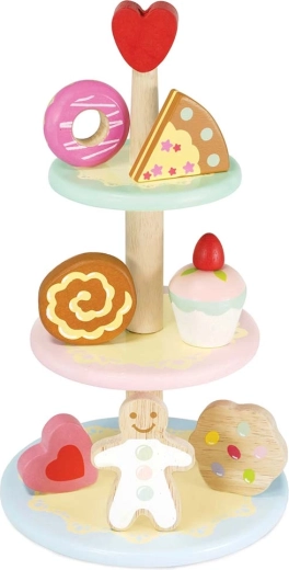 Le Toy Van houten 3-laagse etagère met zoetigheden